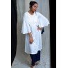 VJ - Printex White Kurti