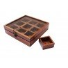 WOODEN SPICE BOX - Spice Organizer - Sheesham Box for Spices - Spice Box with Compartment - Indian Masala Box