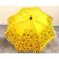 Express Shipping 20 Indian wedding decoration parasol umbrella, golden foil print fabric colourful Indian mehendi decor