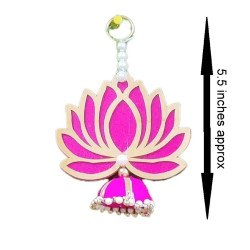 Pack of 10 fast ship Lotus Hangings for Home Decor, Puja Decor, Heena, Mehendi, Wedding, backdrop, pink lotus