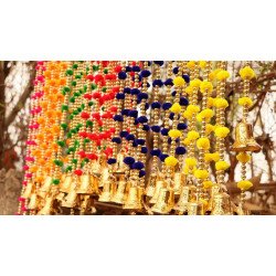 50 Strings Handmade Boho Decor Indian Pom Pom Decoration Garland Wedding Decor