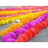 20 pcs Fresh Like Real Look Artificial Marigold Mix Color Flower Strings Indian Decoration Wedding Home Decor, 5 feet approx