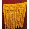 10 Fresh like artificial mango marigold flower string party backdrop, Indian wedding decorations, 5 feet flower garland