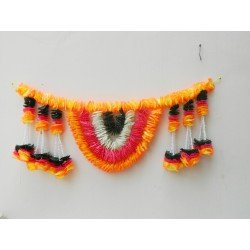4 feet wide Flower Door valance Indian Toran Indian wedding decoration Artificial flower door hanging home decor
