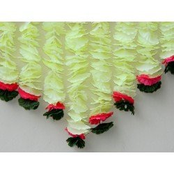 4 feet wide Flower Door valance Indian Toran Indian wedding decoration Artificial flower door hanging home decor