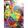 5 Indian wedding decoration parasol umbrella, embroidered fabric mirror work colourful Indian mehendi decor