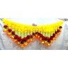 4 feet wide Orange Pink Flower Door valance Indian Toran Indian wedding decoration Artificial flower door hanging home decor