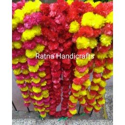 Combo of 60 assorted color marigold garlands