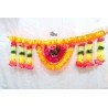 3 feet wide Orange Pink Flower Door valance Indian Toran Indian wedding decoration Artificial flower door hanging home decor