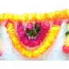 3 feet wide Orange Pink Flower Door valance Indian Toran Indian wedding decoration Artificial flower door hanging home decor