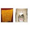 Combo of 50 (25 Marigold + 25 Jasmine) marigold jasmine flower string party backdrop, Indian wedding decor