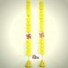 2.5 feet Yellow Marigold Flower Swastik Color Bell Door Hanging Indian decoration home decor