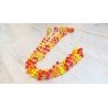 5 String Handmade Boho Decor Rainbow Pom Pom Garland (Multi)