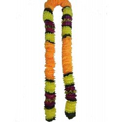 5 Pack Artificial Fancy Orange Fusion Flower Garlands (Orange)