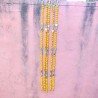 5 String Handmade Boho Decor Rainbow Pom Pom Garland (Yellow)