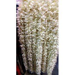 10 pcs Fresh Like 10 feet Artificial Cream Jasmine Flower Strings Indian Decoration Wedding Home Decor