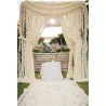 20 pcs Fresh Like 10 feet Artificial Cream Jasmine Flower Strings Indian Decoration Wedding Home Decor
