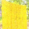 50 Fresh like artificial yellow marigold flower string party backdrop, Indian wedding decorations, 5 feet flower garland