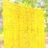 10 Fresh like artificial yellow marigold flower string party backdrop, Indian wedding decorations, 5 feet flower garland