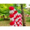 100 pcs White Red Fresh Like Artificial Marigold Flower Strings Indian Decoration Wedding Home Decor