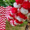 100 pcs White Red Fresh Like Artificial Marigold Flower Strings Indian Decoration Wedding Home Decor