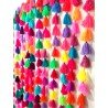 5 strings Multicolor Pom Pom Tassel Strings Indian Decoration Wedding Home Decor, 6 feet approx