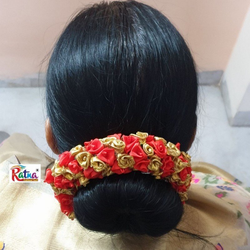 Handmade Jasmine Gajra Juda Veni Ethnic Indian Artificial Jewelry Eco  Friendly wedding gift Hair Accessories Bun decoration